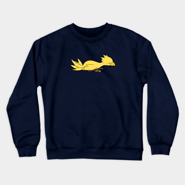 Sleeping chocobo Crewneck Sweatshirt by ballooonfish